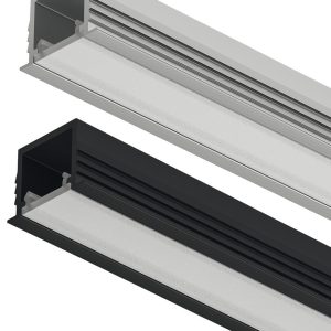 Häfele LOOX5 LED-Einbauprofil 1103 aus Aluminium Innenbreite 11 mm, Profil Schwarz – 3000 mm