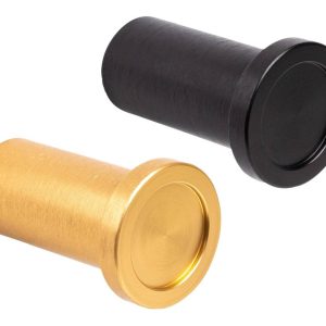 Viefe Garderobenhaken ROUND aus Aluminium, Schwarz gebürstet