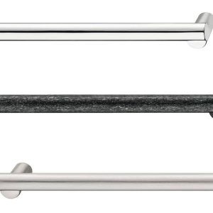 Häfele Möbelgriff H2120 aus Metall, Edelstahl-Optik – BA 160 mm