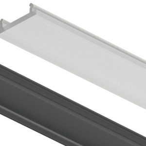 Häfele Streuscheibe für LOOX5 LED-Einbauprofile 13 mm, schwarz – 3000 mm