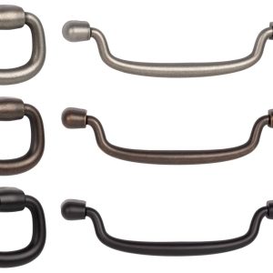 Viefe Möbelknopf & -griff PENDANT aus Metall, Möbelgriff – Zinn antik