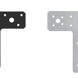Domax T-Verbinder aus Stahl, CE und DOP zertifiziert, 150 x 127 x 38 x 2,0 mm