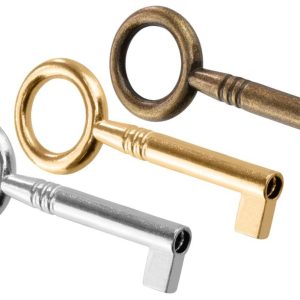 Siso Möbelschlüssel SALIERI aus Metall Schaftlänge 42 mm, Brüniert