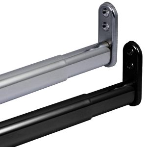 Gedotec Schrankrohr TELE-MAGIC aus Stahl verstellbar, 600 – 900 mm – Chrom poliert