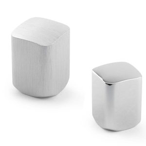 Viefe Möbelknopf BIN aus Aluminium, Chrom poliert – 15 x 15 mm
