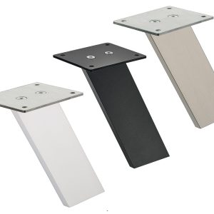 Häfele Barkonsole aus Aluminium schräg flach, Tragkraft 30 kg, Edelstahl-Optik