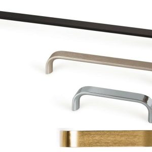 Viefe Möbelgriff SENSE MINI aus Aluminium, 160 mm – Messing dunkel gebürstet