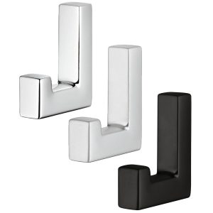 Häfele Garderobenhaken QUADRO aus Metall, verchromt matt