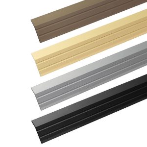 Alfer Abschlussprofil aus Aluminium gebogen selbstklebend 30 x 5 mm, schwarz eloxiert – 1000 mm