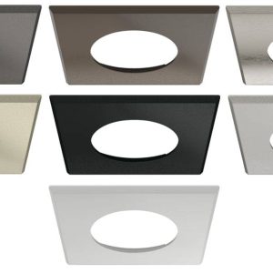 Häfele Einbaugehäuse eckig für LOOX5 LED 2091/2092 + 3091/3092 & Loox LED 2025/2026, Edelstahl-Optik