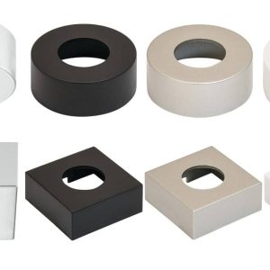 Häfele Unterbaugehäuse rund oder eckig für LOOX5 LED 2040, Silber – quadratisch