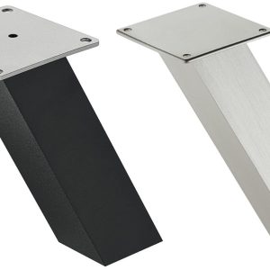 Häfele Barkonsole aus Stahl schräg, Tragkraft 20 kg, Edelstahl-Optik – Höhe 170 mm