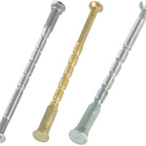Gedotec Hülsenschraube M4 x 75 mm für Türdrücker und Türbeschläge, Stahl vermessingt