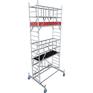 Alu-Faltgerüst Krause ProTec XS, 200 kg/m², gebremste Rollen, L 2000 x B 700 x H 5800 mm Alu-Faltgerüst Krause ProTec XS, 200 kg/m², gebremste Rollen, L 2000 x B 700 x H 5800 mm