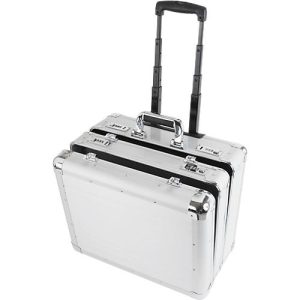 ALUMAXX Multifunktions-Koffer Challenger, mit Tragegriff und Rollen, 2 Fächer, silber