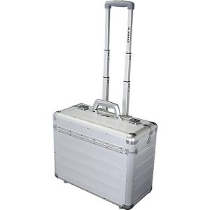 ALUMAXX Pilotenkoffer DISCOVERY, mit Tragegriff und Rollen, Aluminium, silber