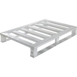 Aluminium-Paletten, eloxiert, 4-seitig unterfahrbar, L 1200 x B 800 x H 150 mm, 5 mm stark, bis 1000 kg