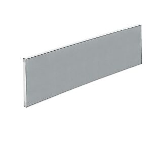 Aluna plus Tisch-Trennwand, 2000×600, grau