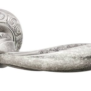 Fimet Drückergarnitur ANNA 177-250F aus Messing, WC – Badezimmer – Eisen antik