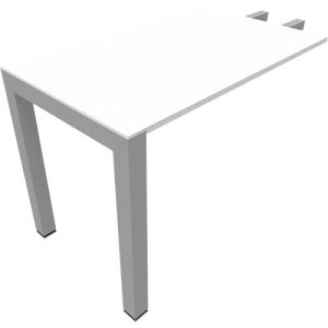 Ansatztisch SOLUS PLAY, Rechteck, B 1200 x T 800 x H 720 – 820 mm, weiß