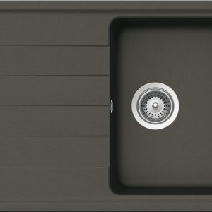 Häfele Aufbauspüle AS01S mit kleinem Becken 780 x 500 mm, Anthrazit