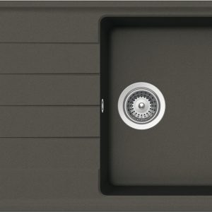 Häfele Aufbauspüle AS01L mit großem Becken 1000 x 500 mm, Anthrazit