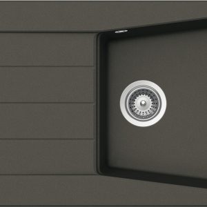 Häfele Aufbauspüle AS02L mit großem Becken 1000 x 500 mm, Anthrazit