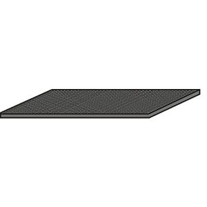 Antirutschmatte für asecos Sicherheitsschränke der UB90 und UB30 Serie, schwarz, B 925 x T 434 x H 1,3 mm
