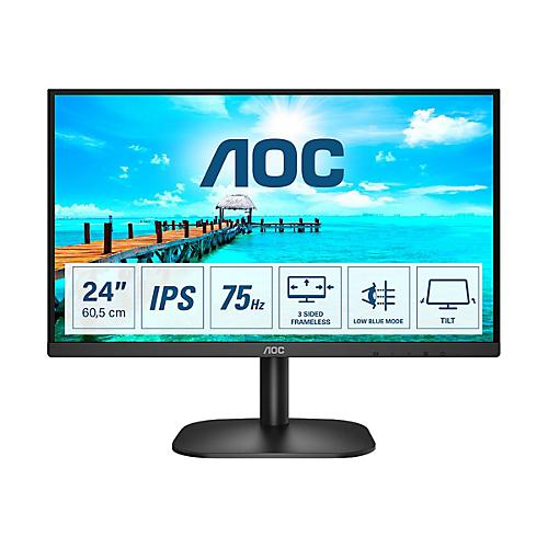 AOC 24B2XDA - LED-Monitor - 61 cm (24') (23.8' sichtbar) - 1920 x 1080 Full HD (1080p) @ 75 Hz - IPS - 250 cd/m²