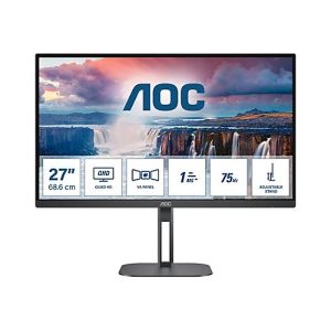AOC Value-line Q27V5N/BK – V5 series – LED-Monitor – 68.6 cm (27′) – 2560 x 1440 QHD @ 75 Hz – VA