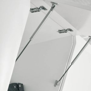 Häfele Klappen-/Deckelstütze selbstöffnend für Klappen und Deckel, 60 N – 230 mm