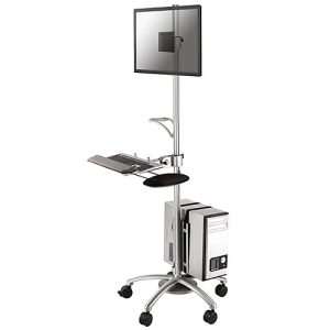 Arbeitsstation Neomounts by NewStar FPMA-MOBILE1800, f. Monitor 10-27’/Tastatur/Maus/PC, höhenverst., 25° neigbar Arbeitsstation Neomounts by NewStar FPMA-MOBILE1800, f. Monitor 10-27’/Tastatur/Maus/PC, höhenverst., 25° neigbar