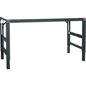 Arbeitstisch Ergo, Elektro-Hydraulik, Platte PVC Dekor, 1250 x 800 mm, anthrazit