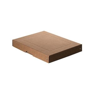 Archivbox Falken PureBox Nature A4, für bis zu 500 Blatt, mit Beschriftungsfeld, L 320 x B 240 x Füllhöhe 40 mm, FSC®-Pappe, braun