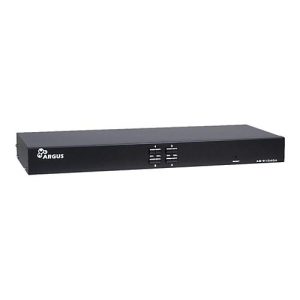 Argus AS-9104DA – KVM-/Audio-Switch – 4 x KVM/Audio – 1 lokaler Benutzer – Desktop, an Rack montierbar