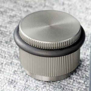 Viefe Bodentürpuffer ARPA aus Aluminium, Ø 45 mm, Edelstahl-Optik