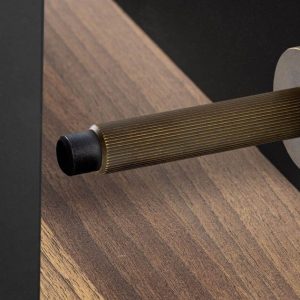 Viefe Wandtürpuffer ARPA WALL aus Aluminium, 100 mm, Messing antik