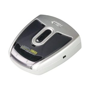 ATEN US221A – USB-Umschalter für die gemeinsame Nutzung von Peripheriegeräten – 2 x USB 2.0 – Desktop