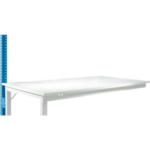 Aufbauportal, niedrig, Ansatztisch SPEZIAL Arbeitstisch/Werkbank UNIVERSAL/PROFI, lichtblau