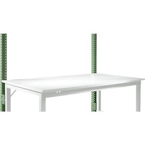 Aufbauportal, niedrig, Grundtisch SPEZIAL Arbeitstisch/Werkbank UNIVERSAL/PROFI, resedagrün