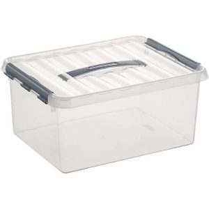 Aufbewahrungsbox Sunware Q-line, Deckel mit Griff, 15 l, L 400 x B 300 x H 180 mm