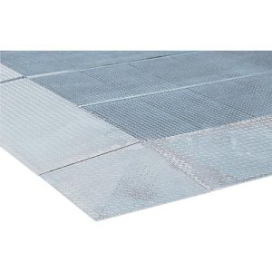 Auffahrecke für asecos Bodenelemente mit Höhe 125 mm, Stahl verzinkt, B 1120 x T 1120 mm