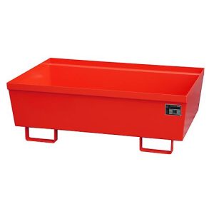 Auffangwanne BAUER AO-2, Stahl, 246 l, B 1200 x T 800 x H 415 mm, rot