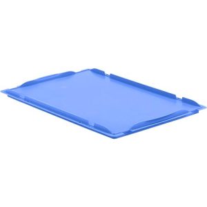 Auflagedeckel D64 für Kasten im EURO-Maß LTB/ELB, 600 x 400 mm, blau