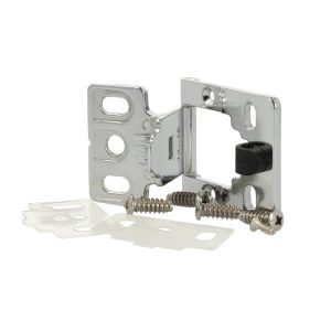 Siso Aufschraubscharnier EASY für Türen aus Holz oder Glas, 180°, Türdicke 8 – 10 mm – Chrom poliert