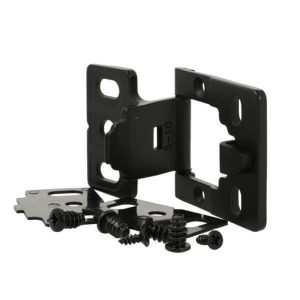 Siso Aufschraubscharnier EASY für Türen aus Holz oder Glas, 180°, Türdicke 14 – 16 mm – Schwarz matt