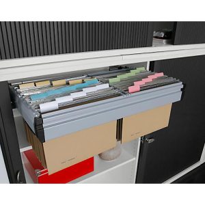 Auszugsperre, für Querrollladenschrank, für 2 Ordnerhöhen