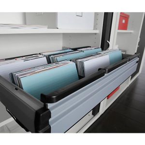 Auszugsperre, für Querrollladenschrank, für 4 Ordnerhöhen