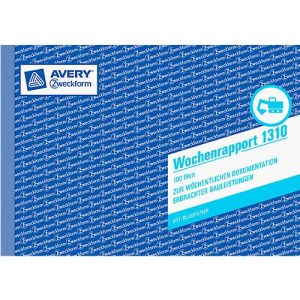 AVERY® Zweckform Wochenrapport, 2 Blatt Nr. 1310 AVERY® Zweckform Wochenrapport, 2 Blatt Nr. 1310