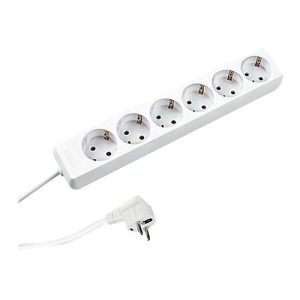 Bachmann SELLY – Steckdosenleiste – Ausgangsanschlüsse: 6 (6 x Spannung) – 1.5 m Schnur – weiß Bachmann SELLY – Steckdosenleiste – Ausgangsanschlüsse: 6 (6 x Spannung) – 1.5 m Schnur – weiß